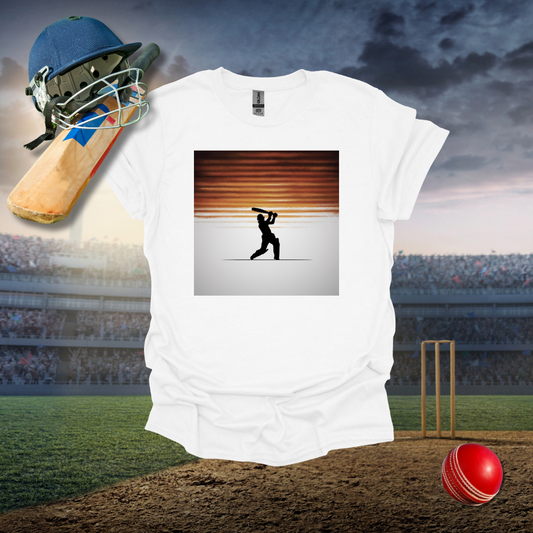 Fading Horizontal Sunset Batsman T-Shirt