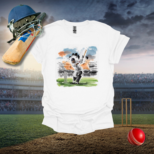 Water Colour Batting Scene T-Shirt