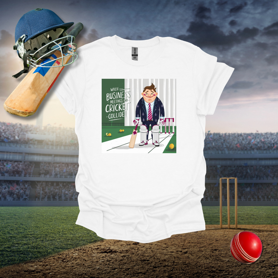 Business and Cricket Cross T-Shirt