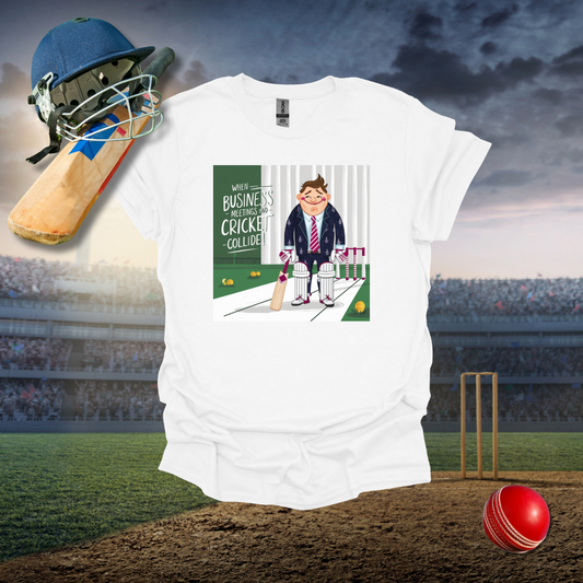 Business and Cricket Cross T-Shirt