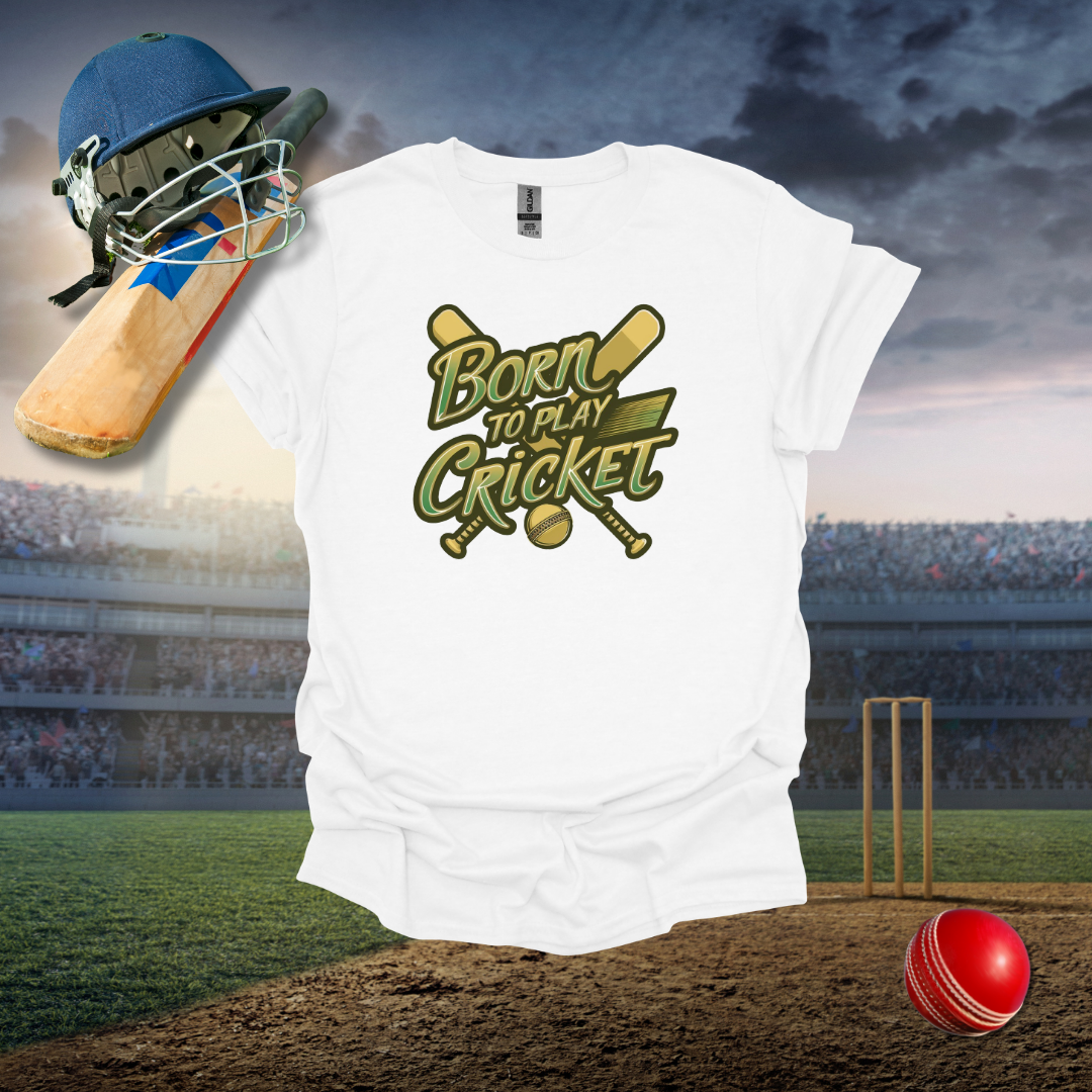 Born to Play Cricket T-Shirt