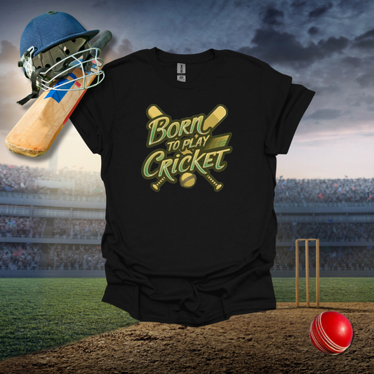 Born to Play Cricket T-Shirt