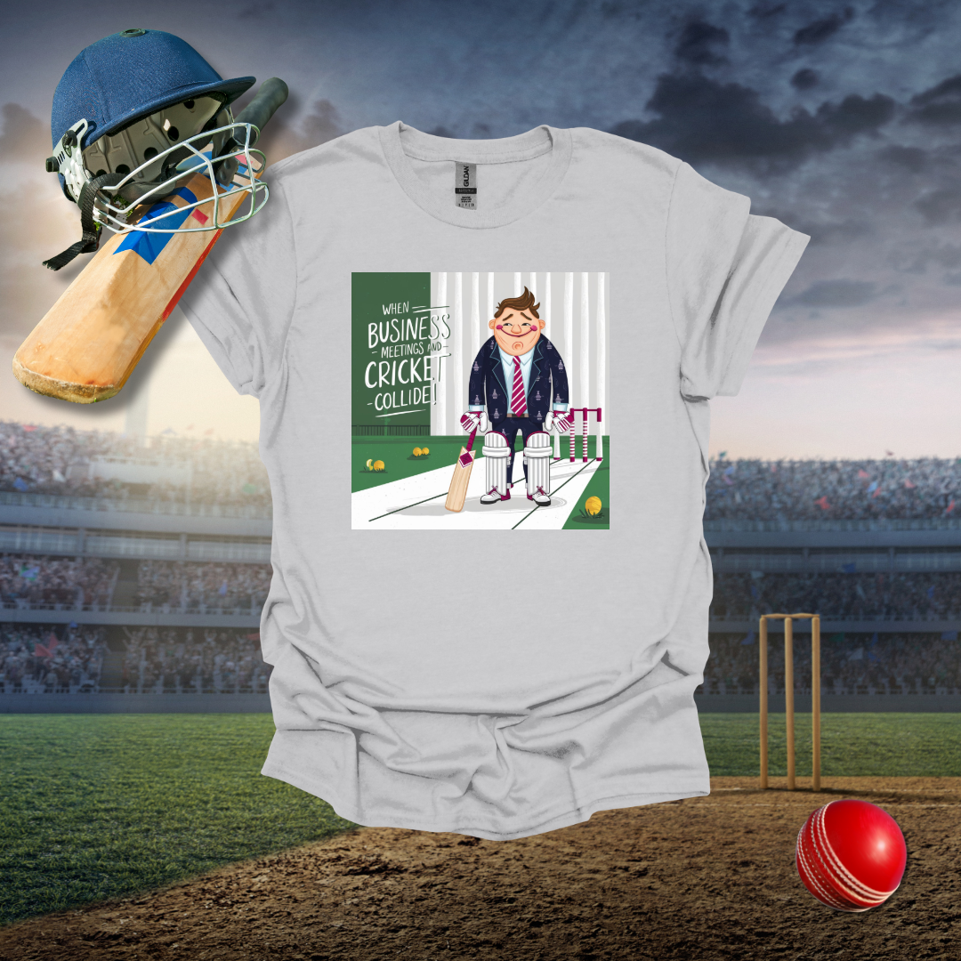Business and Cricket Cross T-Shirt