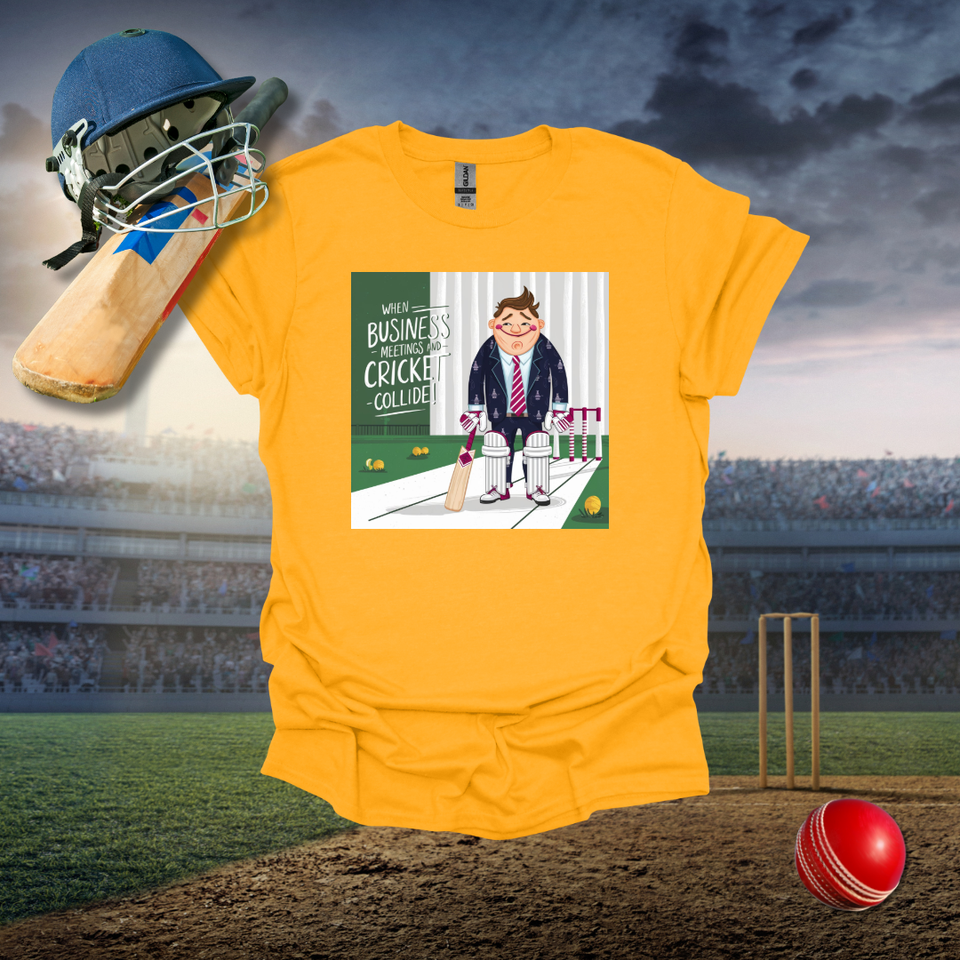 Business and Cricket Cross T-Shirt