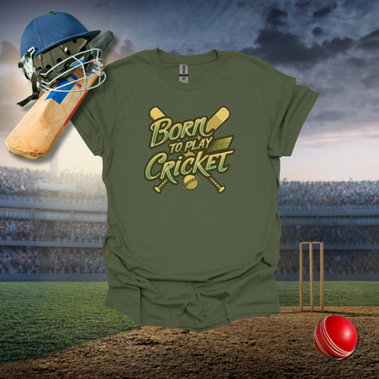 Born to Play Cricket T-Shirt