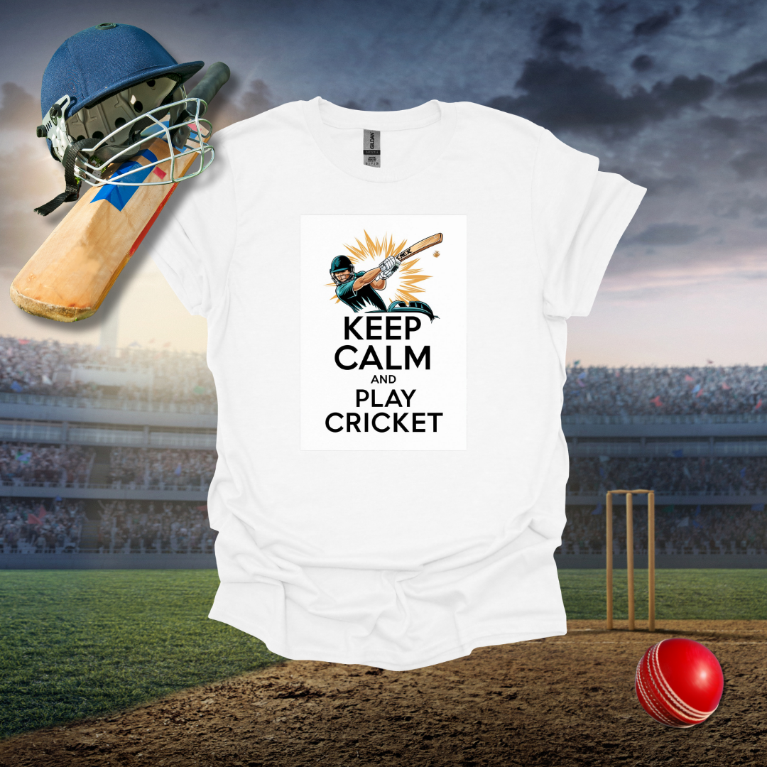 Keep Calm and Play Cricket T-Shirt