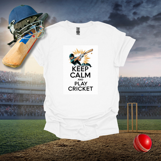 Keep Calm and Play Cricket T-Shirt