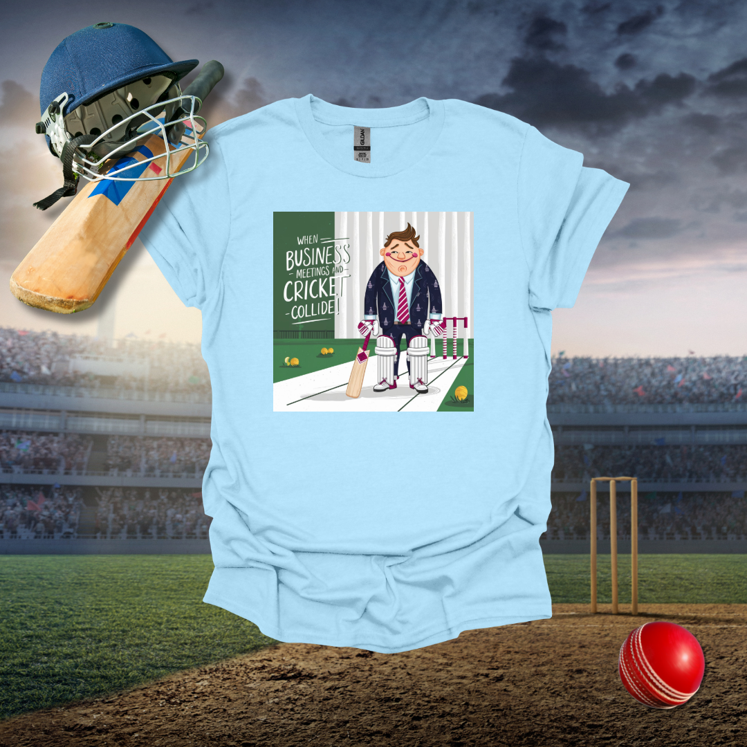 Business and Cricket Cross T-Shirt