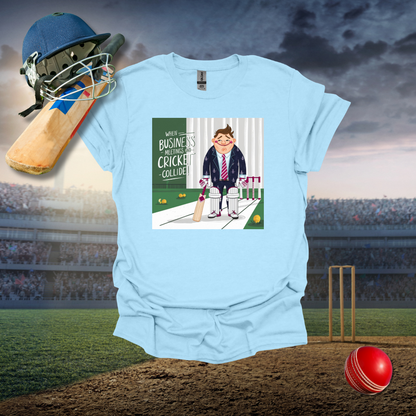 Business and Cricket Cross T-Shirt
