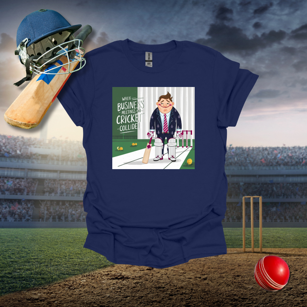 Business and Cricket Cross T-Shirt