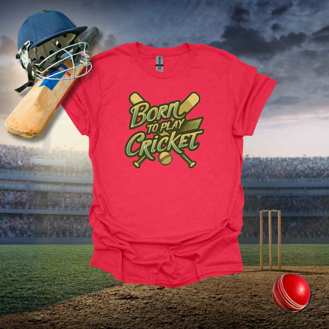 Born to Play Cricket T-Shirt